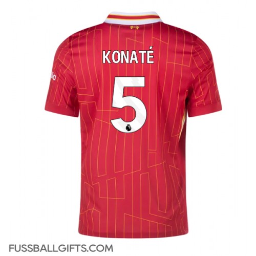 Liverpool Ibrahima Konate #5 Fußballbekleidung Heimtrikot 2024-25 Kurzarm